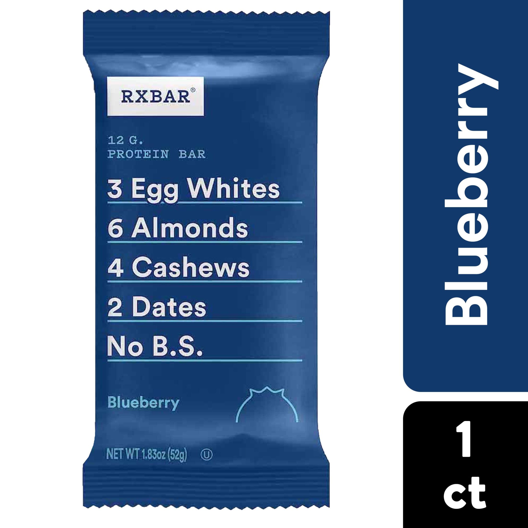 RXBAR Blueberry Chewy Protein Bars, GlutenFree, ReadytoEat, 1.83 oz