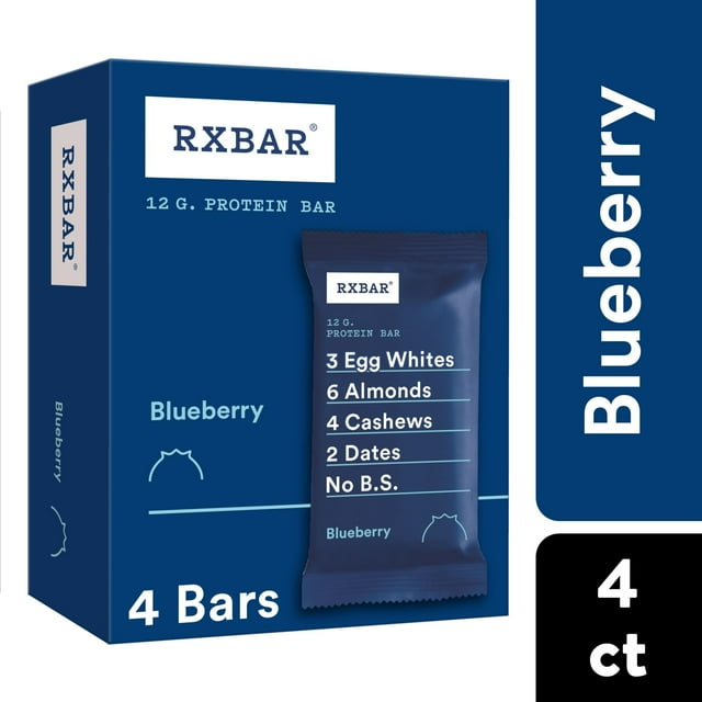 RXBAR Blueberry Chewy Protein Bars, GlutenFree, ReadytoEat, 7.32 oz