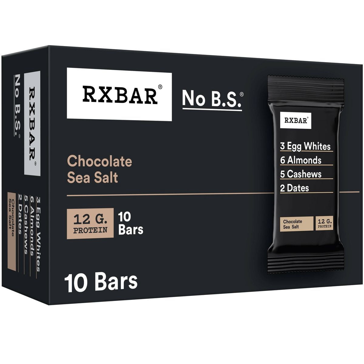 RXBAR Chocolate Sea Salt Protein Bars - 10ct