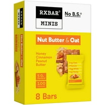 RXBAR Minis Nut Butter and Oat Protein Bars Gluten-Free, Honey Cinnamon Peanut Butter, 8 Count