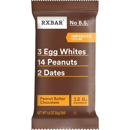 RXBAR, Peanut Butter Chocolate Gluten-Free Protein Bars, 1.8 oz