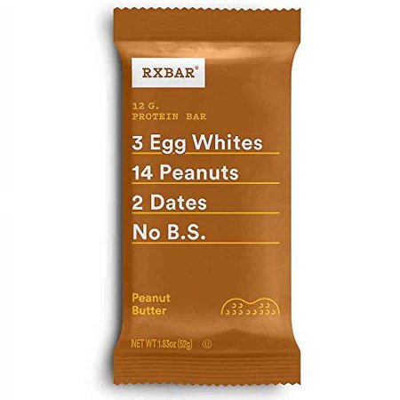 RXBAR, Peanut Butter, Protein Bar, 1.83 Ounce (Pack of 12), High Protein Snack, Gluten Free