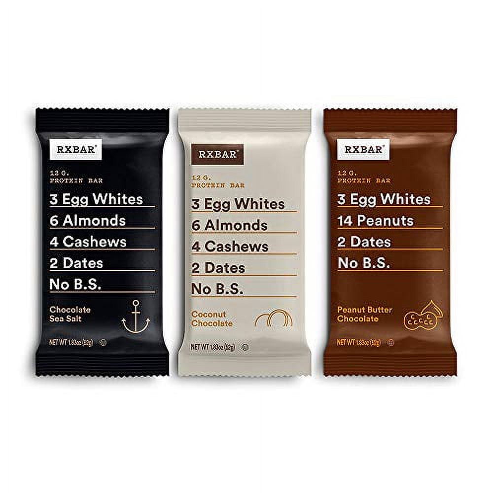 RXBAR Protein Bar, Variety Pack, 3 Flavors, 44oz Box (24 Count)