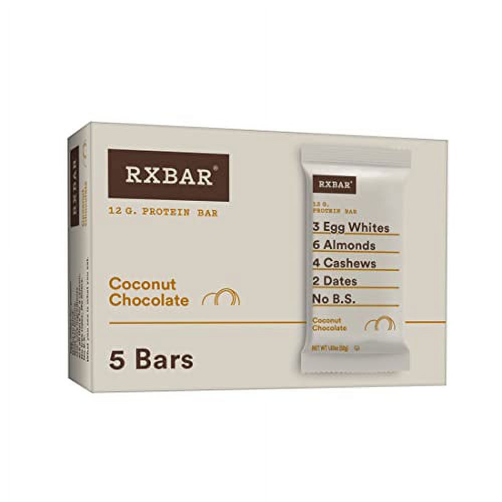 RXBAR Protein Bars, 12g Protein, GlutenFree, Snacks, Coconut Chocolate