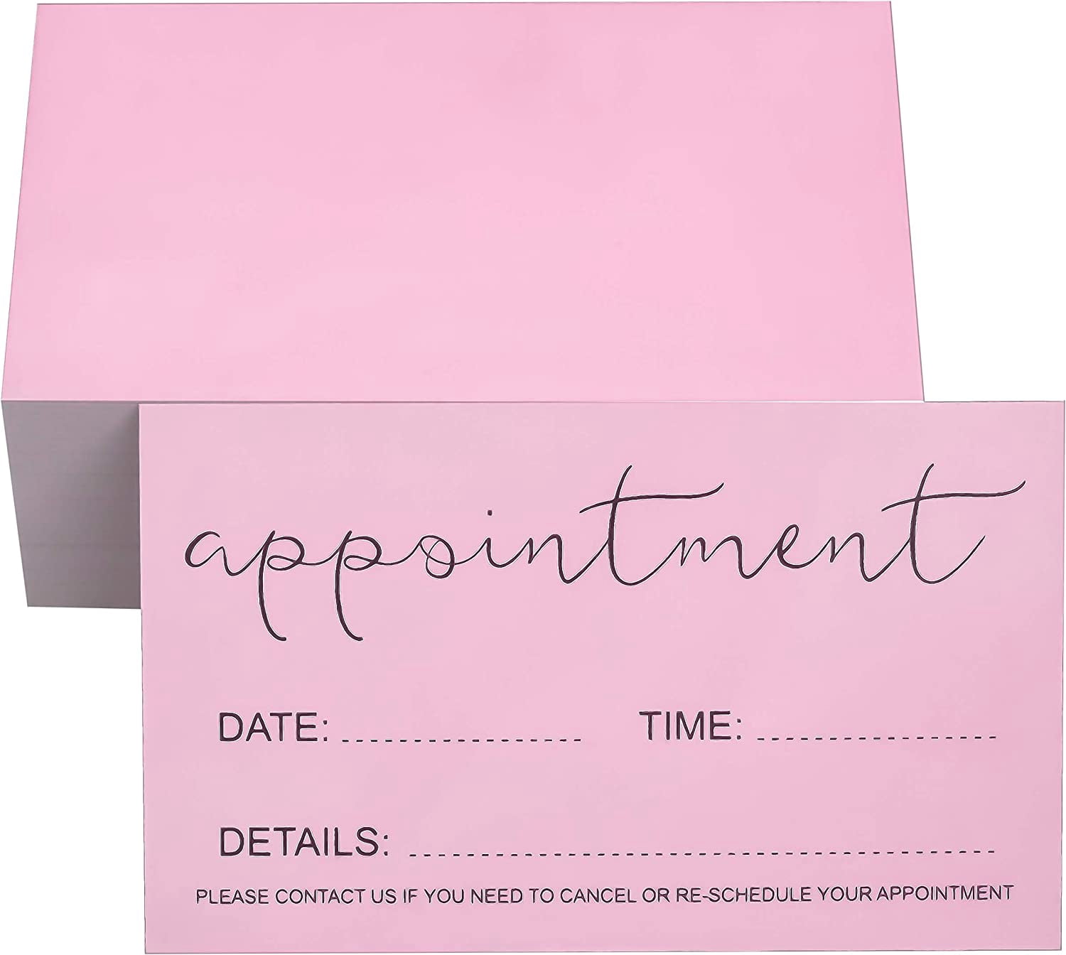 RXBC2011 Appointment Reminder Cards - Pack Of 100, Light Purple, 3.5" X 2" For Salons, Therapists, Small Businesses