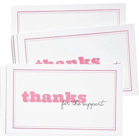 RXBC2011 Thank You Cards thanks for the support 3.5 x 2 Inch
