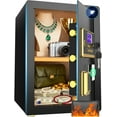 thumbnail image 1 of RYCUZO 3.5 Cuft Large Safe Box, Digital Keypad Home Security Safe With Fireproof Bag & Alarm System(Black), 1 of 11