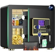 RYCUZO 1.5 Cuft Home Security Safe Box with Digital Keypad, Adjustable Shelf, Fireproof & Waterproof Bag