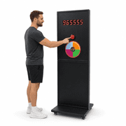 RXFSP Commercial Digital Challenge Game Machine Freestanding Arcade Game with LED Display Prize Wheel and Locking Wheels