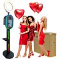 thumbnail image 1 of RXFSP Photo Booth for iPad 10.2"-12.9" & Camera Dual-Use Photo Booth Machine with RGB Ring Light, Music Sync, APP Control  for Weedding Party  Rental, 1 of 6