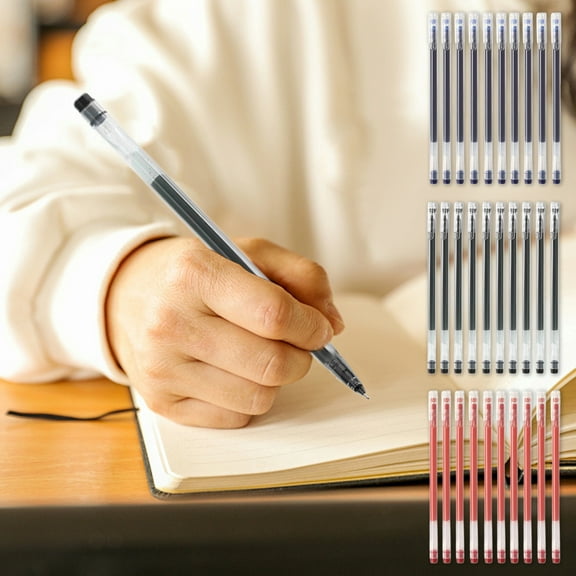 RXIRUCGD 10-Pack Fast-Drying Gel Pens with Smooth Writing Experience - Multi-Color Ink Pens for Office Documentation and Note Taking