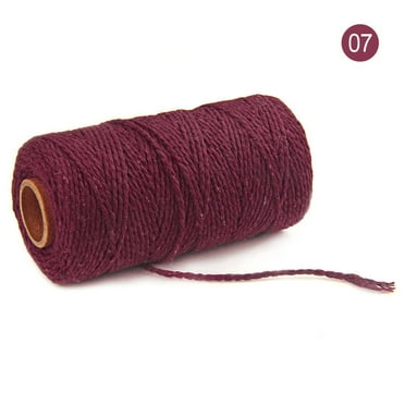 RXIRUCGD 100m Long/100Yard Pure Cotton Twisted Cord Rope Crafts Macrame String