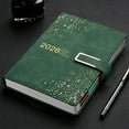 thumbnail image 1 of RXIRUCGD 2026 Daily Planner with Faux Leather Cover, Spiral Bound Notebook for Scheduling Journaling and Note Taking, A5 Size Organizer for Work Classroom and Personal Use, 1 of 6