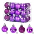 thumbnail image 1 of RXIRUCGD 24-Piece Shatterproof Christmas Ball Ornaments Christmas Tree Decorations - Plastic Electroplated Hanging Decorations Set for Holiday Tree and Wreath, 1 of 3