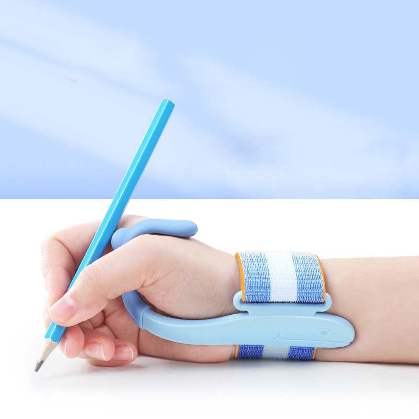 RXIRUCGD 2pc Grip Corrector for Handwriting - Adjustable Anti-Hook Wrist Correctors for Teenagers Youngster Pen Holding Trainer Finger Grips for Pencils Writing Posture Training Gripper Aid Tool