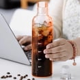 thumbnail image 1 of RXIRUCGD 750ml Transparent Measuring Water Bottle with Leakproof Lid and Brushed Matte Finish BPA-Free Plastic Water Cup for Precise Hydration Tracking at Home Office or Travel, 1 of 6