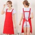thumbnail image 1 of RXIRUCGD Adjustable Cross-Back Apron with Pockets - Comfortable Kitchen Cooking Apron for Chefs and Bakers, Water-Resistant Polyester Fabric with Wide Coverage Protection, 1 of 5
