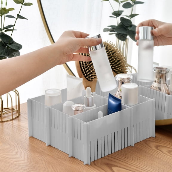 RXIRUCGD Adjustable Drawer Divider Organizer with Customizable Compartments for Underwear Socks and Small Items Space Saving Storage Solution for Home and Office