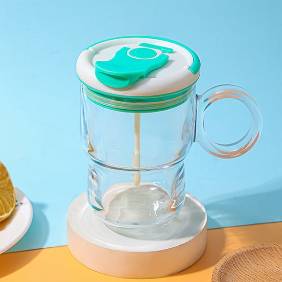 RXIRUCGD Automatic Stirring Coffee Cup with USB Rechargeable Function, Smart Mixing Mug for Protein Shakes Coffee and Tea, One-Touch Operation