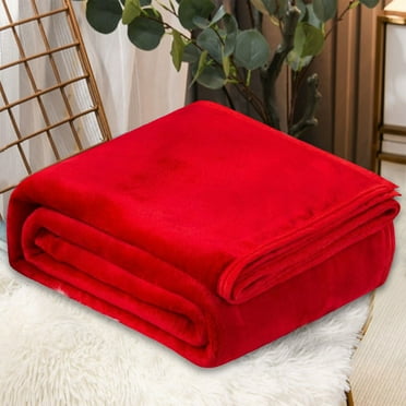 RXIRUCGD Bed Blanket Flannel Blankets, Plain Color Flannel Blanket For Winter Warm Coral Velvet Conditioning Blanket Picnic Blanket Aviation Leg Blanket 70x100cm