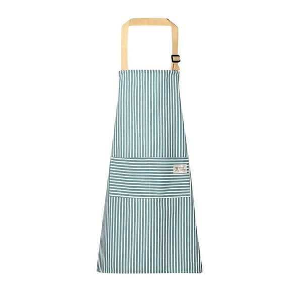 RXIRUCGD Bib Apron Cooking Aprons, Household Kitchen Cotton Linen Fouling Apron Cute And Sleeveless Smock, Stain Work Clothes, Apron