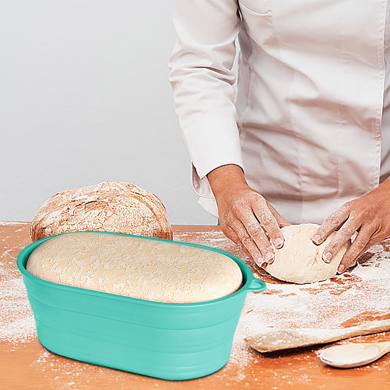 RXIRUCGD Bread Proofing Baskets, New Bread Fermentation Basket Foldable