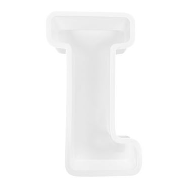 RXIRUCGD Cake Mould Large Letter Molds, Large Alphabet Epoxy Resin Mould English Letter Alphabet Letter