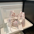 thumbnail image 1 of RXIRUCGD Canvas Shoulder Bag with Oversized Bow, Lightweight Women's Purse with Adjustable Strap for Everyday Use and Special Occasions, 1 of 6