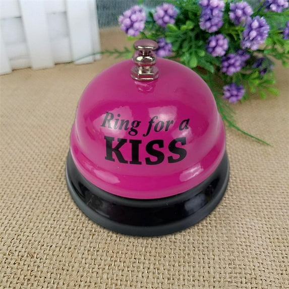 RXIRUCGD Carbon Steel Tabletop Signal Bell with Distinct Auditory Tone - Functional Summoning Device for Hospitality Settings and Service Counters