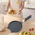 thumbnail image 1 of RXIRUCGD Checkered Design Egg Roll Maker with Non-Stick Coating, Durable Kitchen Appliance for Making Thin Pancakes and Waffles, Space-Saving Storage, 1 of 6