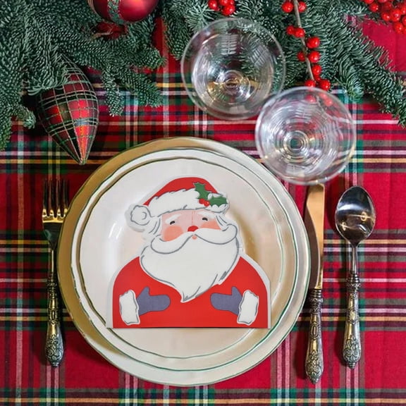 RXIRUCGD Christmas Disposable Paper Cups Santa Snowflake Reindeer Shape Party Supplies Holiday Tableware Seasonal Celebration Decorative Napkins