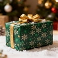 thumbnail image 1 of RXIRUCGD Christmas Snowflake Pattern Gift Wrapping Paper, Single-Sided Color Printed Holiday Decor for Present Boxes and Party Favors, 20x28in, 1 of 6