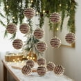 thumbnail image 1 of RXIRUCGD Coffee Themed Foam Christmas Ball Ornaments with Glitter Finish, Brown Hanging Tree Decor for Festive Holiday Christmas Decorations, Seasonal Home Decoration, 1 of 6
