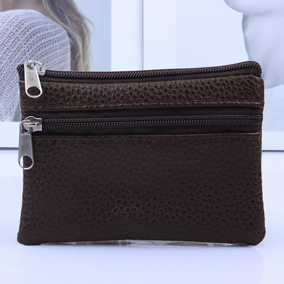RXIRUCGD Coin Purse for Women Men, Artificial Leather Tray Purses Coin Purse Cash Change Wallet Key Holder Money Pouch for Birthday Fathers Day Mothers Day Gifts