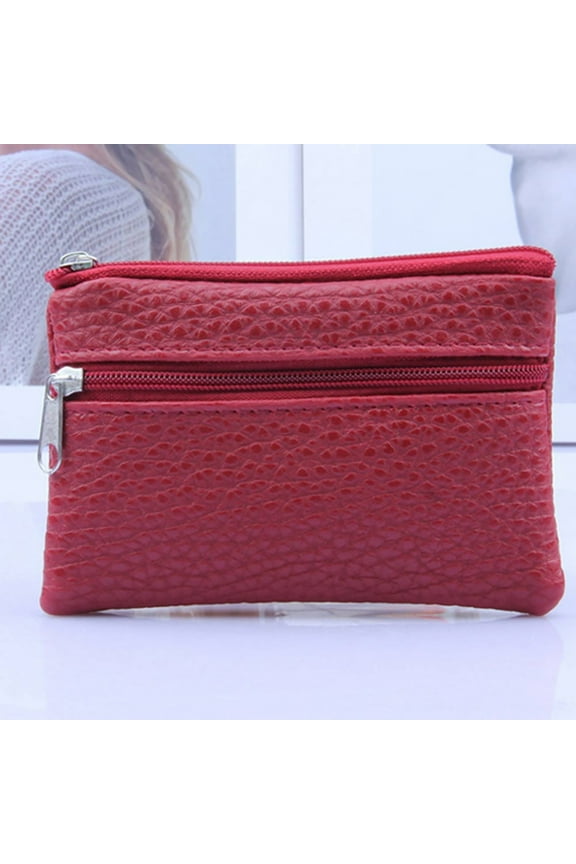 Coin Purse for Women Men, Artificial Leather Tray Purses Coin Purse Cash Change Wallet Key Holder Money Pouch for Birthday Fathers Day Mothers Day Gifts