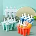 thumbnail image 1 of RXIRUCGD Collapsible Popsicle Molds with Sticks - Freezer Trays for Homemade Ice Cream (4 Colors), 1 of 8