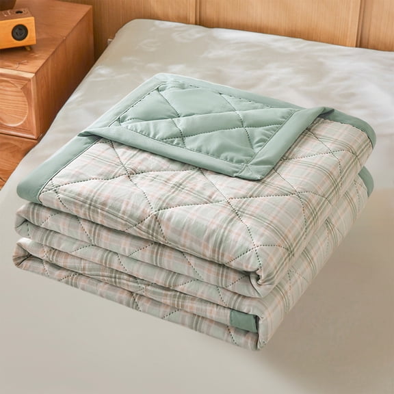 RXIRUCGD Colorful Cotton Blend Cooling Comforter - Temperature Comfort Lightweight Bedding 39"x59" with Embossed Pattern, Compact for Travel