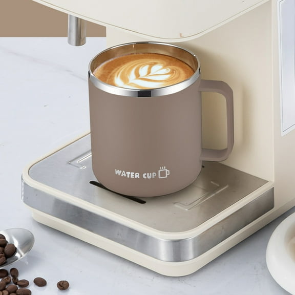 RXIRUCGD Compact Stainless Steel Insulated Tumbler with Leakproof Seal, Portable Coffee Tea Cup with Push Button Lid for Home and Office