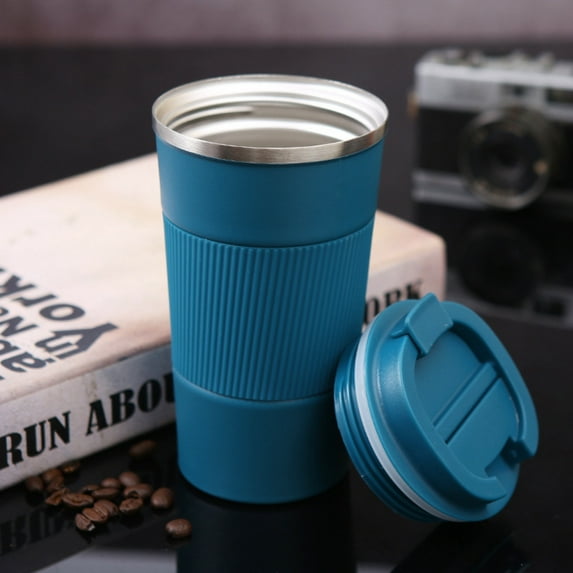 RXIRUCGD Cup, Stainless Steel Coffee Mug 510ml Heat Insulation And Leakproof Cover Can Be Reused,Blue