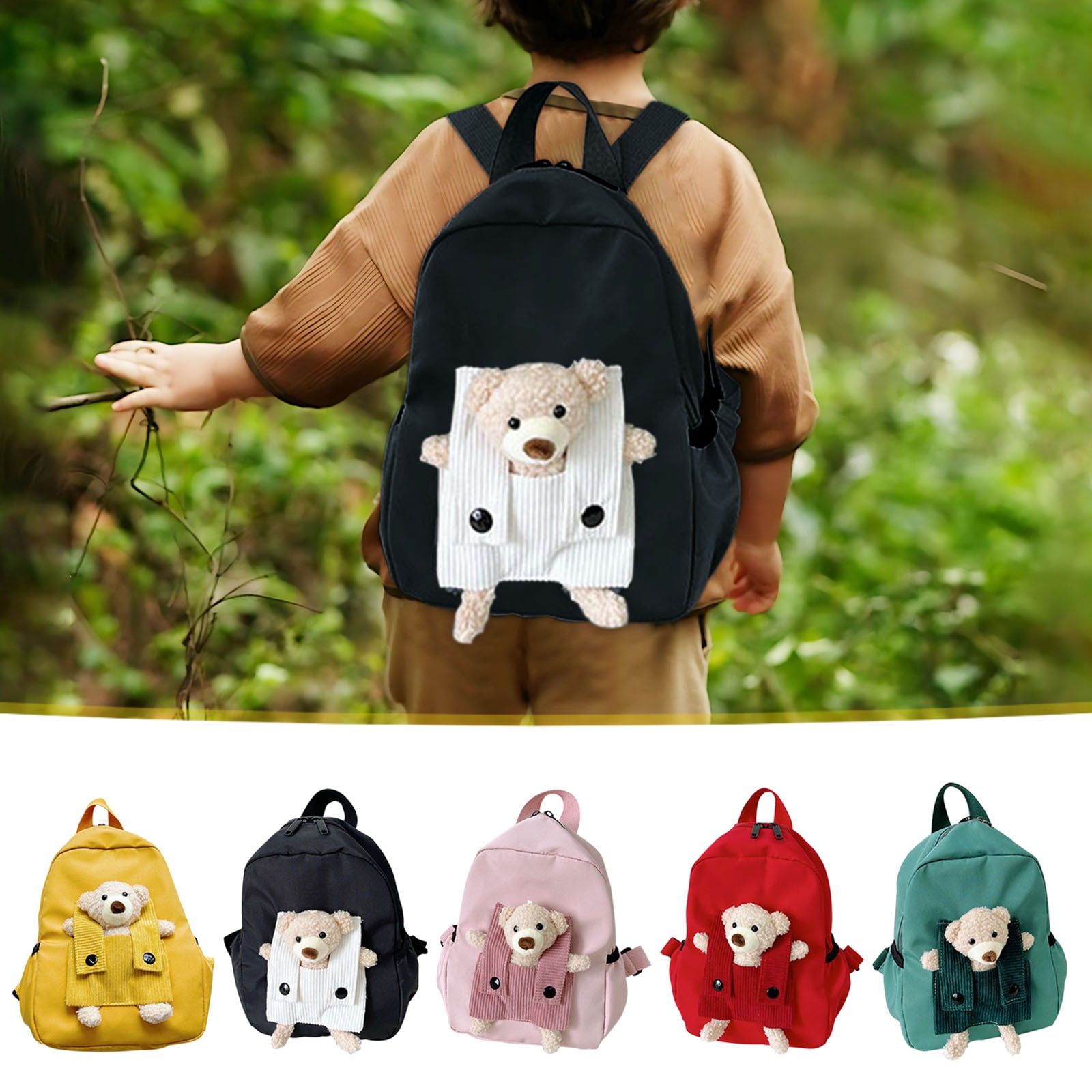 Cute Toddler Backpack - Mini Travel Bag With Car/Truck Pattern For Boys & Girls Ages 3-7