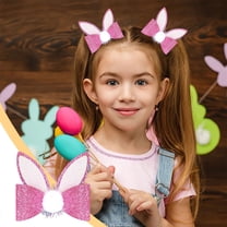 RXIRUCGD Easter Bow Clips Glitter Bunny Rabbit Ear Hair Pins Quicksand Sequin Bow Hair Barrettes Hair Accessories for Girls Women Birthday Gifts, Easter Decorations, Easter Basket Stuffers