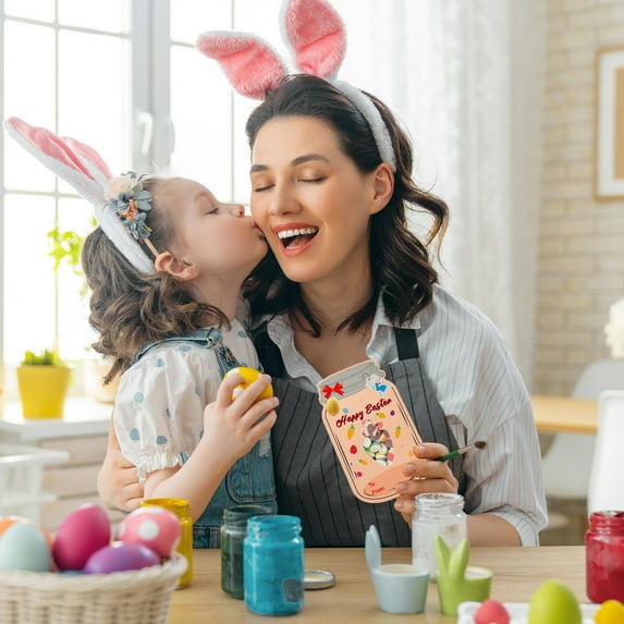 RXIRUCGD Easter Cards for Kids Classroom - 24 Pack Happy Easter Decorations Cards - Funny Easter Exchange Gifts Cards for School Exchange Party Favors (Candy Not Included)