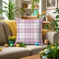 thumbnail image 1 of RXIRUCGD Easter Pillow Covers 18x18, Cute Bunny Floral Eggs Pillowcase Farmhouse Easter Decorations Spring Holiday Decor Throw Cushion Case for Home Car Couch, 1 of 6