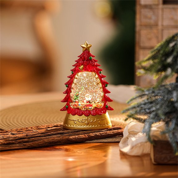 RXIRUCGD Fall Snow Globe Lantern Glittering Fall Light Decor, Fall Snow Ball Lantern Christmas Tree Snowman Santa Glittering Fall Decor For Home Thanksgiving Fall Decor Christmas Home Decoration100ml
