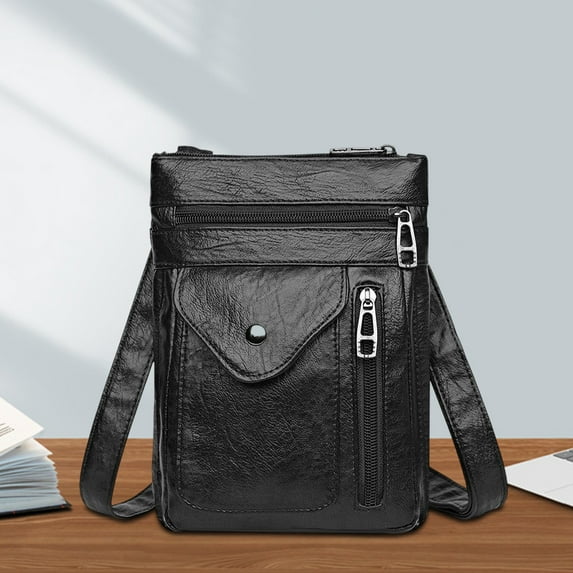 RXIRUCGD Fashionable Retro Crossbody Shoulder Bag for Women - Soft PU Leather Small Purse with Mature European Style for Everyday Use