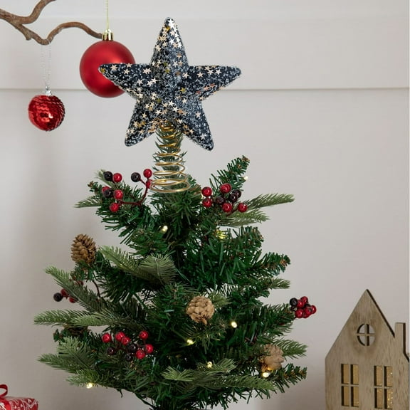 RXIRUCGD Festive Christmas Tree Topper Star Decoration - Plastic Holiday Ornament for Tree Top Display with Seasonal Cheer and Durable Design