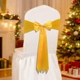 thumbnail image 1 of RXIRUCGD Festive Stretchable Chair Bow Decor, Elastic Holiday Party Decoration for Dining Room Banquet, Reusable Polyester Fabric with Multiple Color Options, 1 of 6