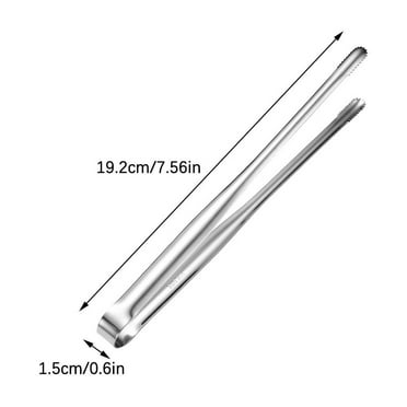 RXIRUCGD Food Clip, Stainless Steel Food Clip Kitchen Food Barbecue Meat Clip Barbecue Sausage Rotating Pliers BBQ Sausage Turning Tongs,S