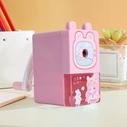 RXIRUCGD Hand Crank Pencil Sharpener with Universal Hole Design - Effortless Tool with Detachable Shavings Tray for Writing Implements Maintenance
