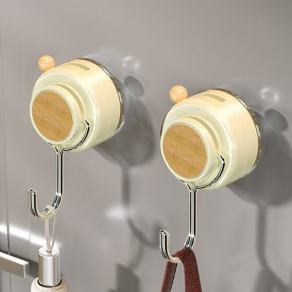 RXIRUCGD Heavy Duty Suction Cup Hooks - No Drill Wall Mounted Hooks for Bathroom and Kitchen Organization, Strong Adhesive Vacuum Technology for Towels and Utensils